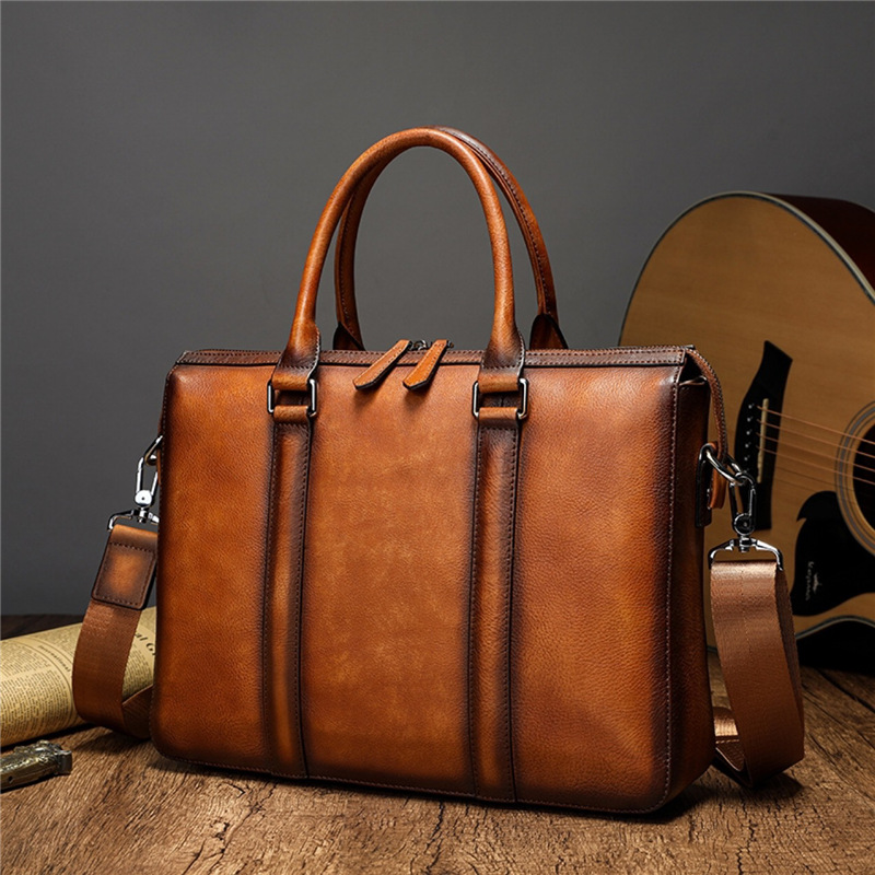 Leather Briefcase - Tas Kerja Kulit Asli YETTIES |