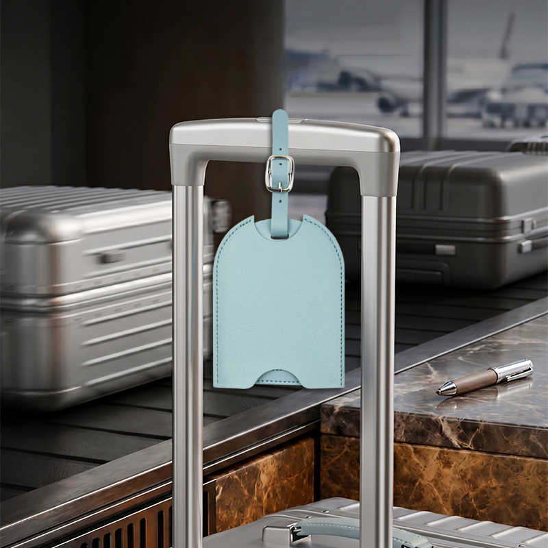 Travel Luggage Set - Tag Bagasi Kulit PU Lucu untuk