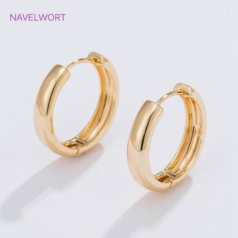 Gold Plated Jewelry - 6 Ukuran Anting Lingkaran Berlapis Emas