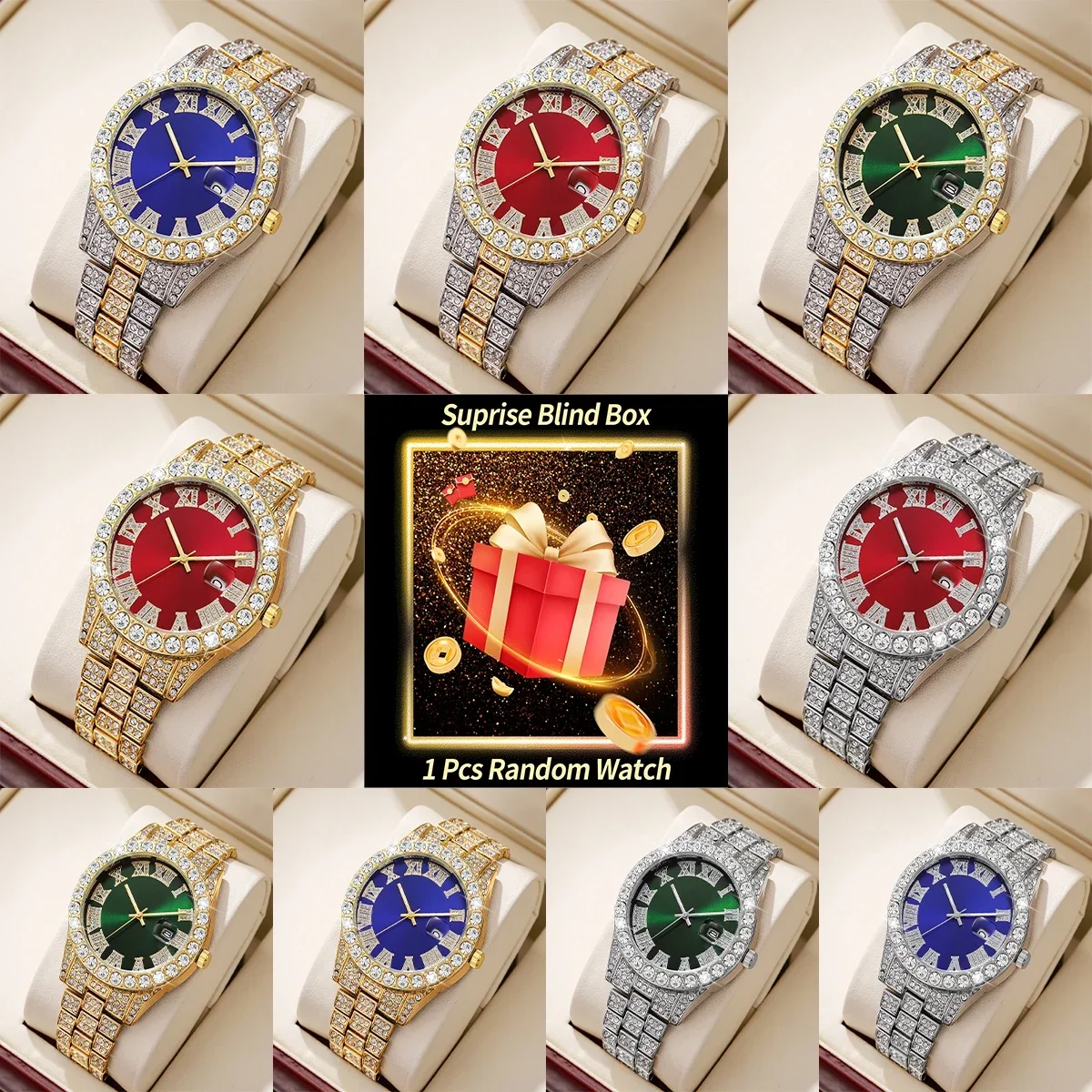 Luxury Watch Men - Jam Tangan Pria Misteri, Model Acak,