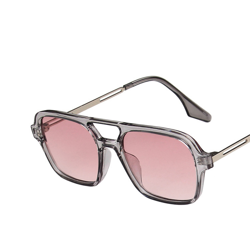 Sunglasses Uv400 - Kacamata Hitam Retro dengan Dua Lapisan
