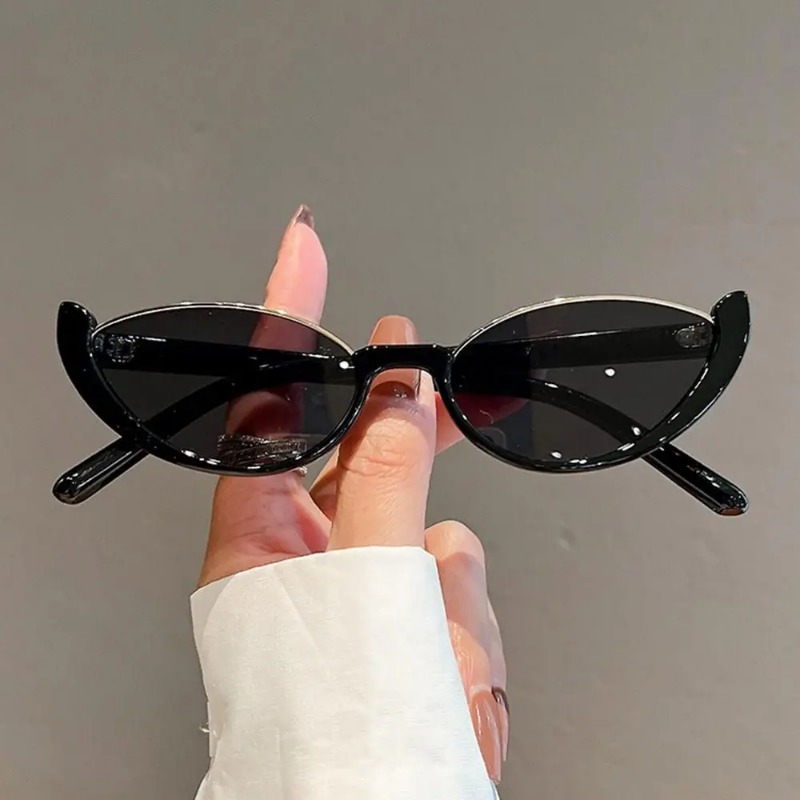 Sunglasses Uv400 - Kacamata Hitam Mata Kucing Vintage untuk