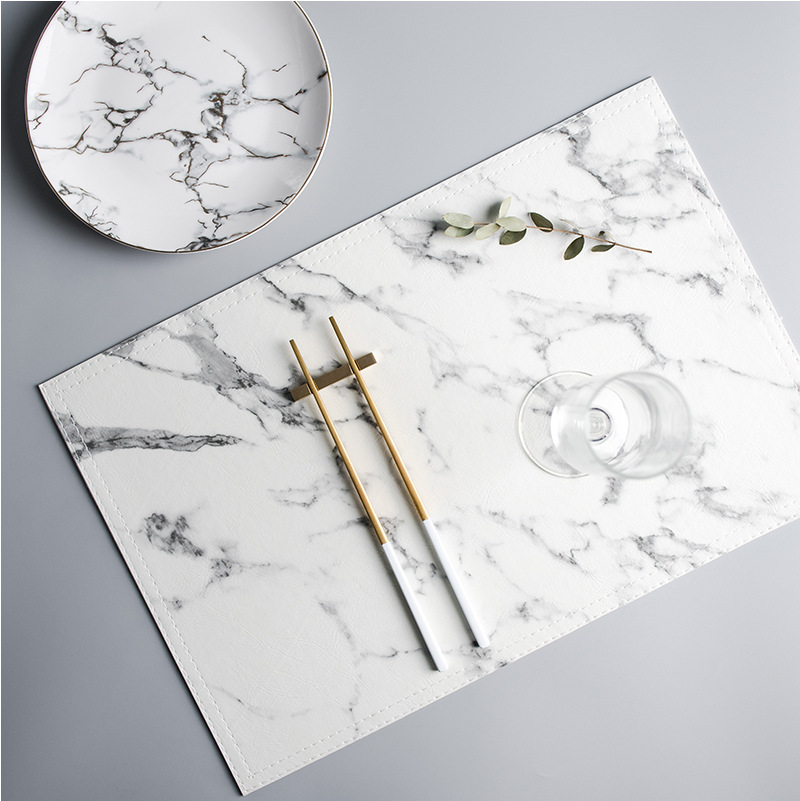 Alas makan insulasi panas PU m - Marble Coaster Set ulasan dan harga