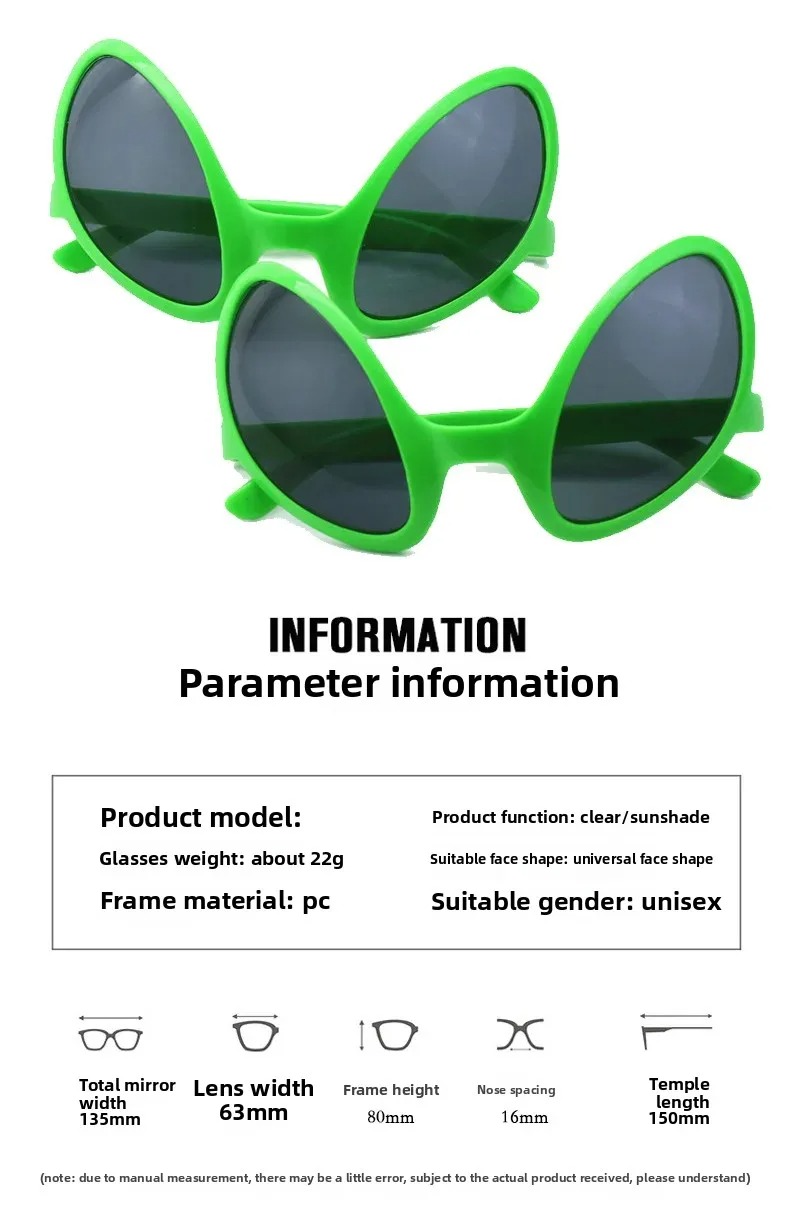 Kacamata Hitam Unik Alien Mars - Sunglasses Uv400 ulasan dan harga