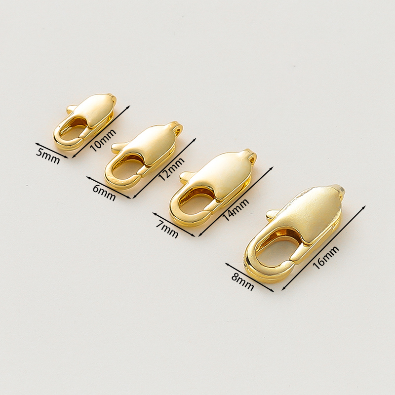 10 buah pengait lobster berlap - Gold Plated Jewelry ulasan dan harga