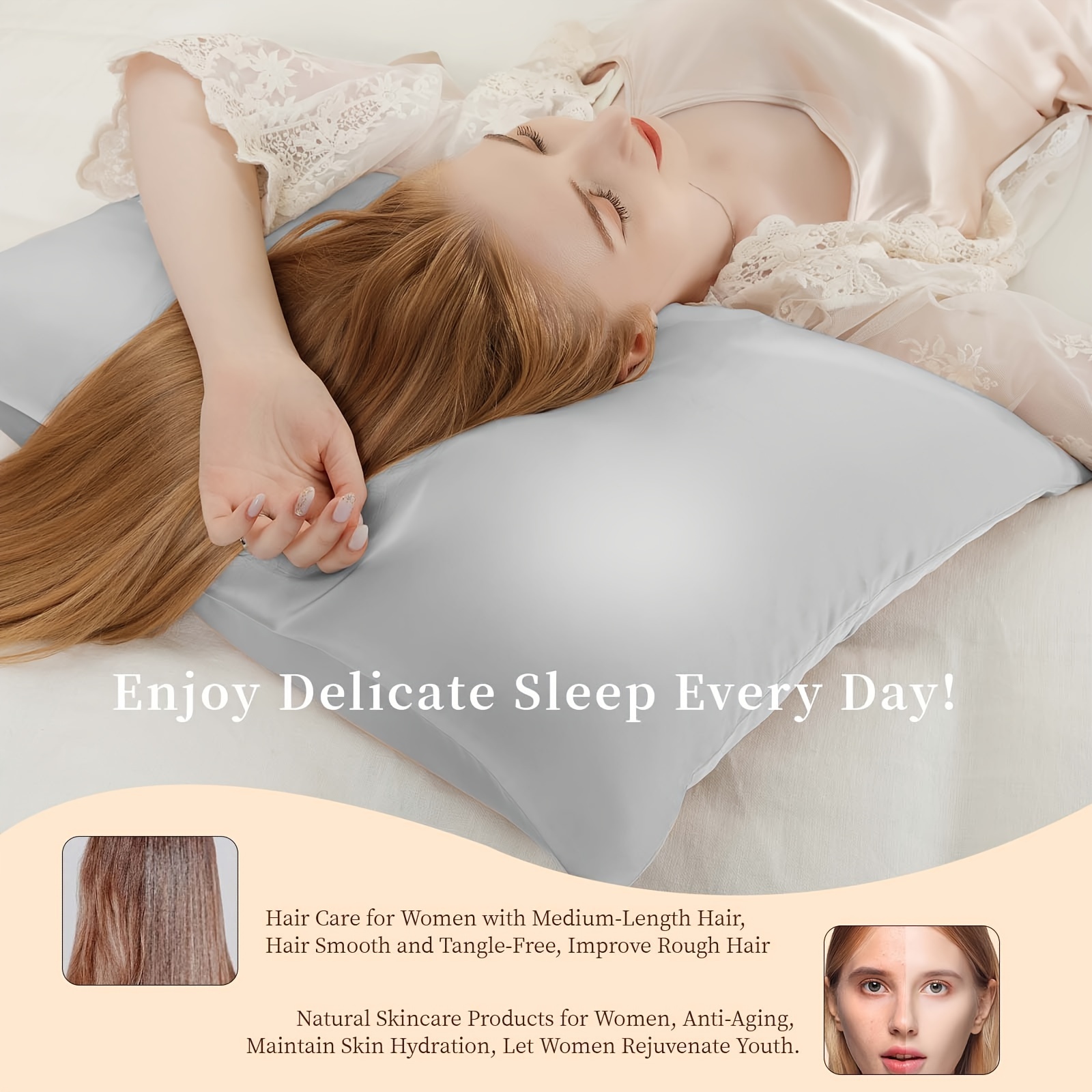2 buah sarung bantal sutra mur - Silk Pillowcase ulasan dan harga