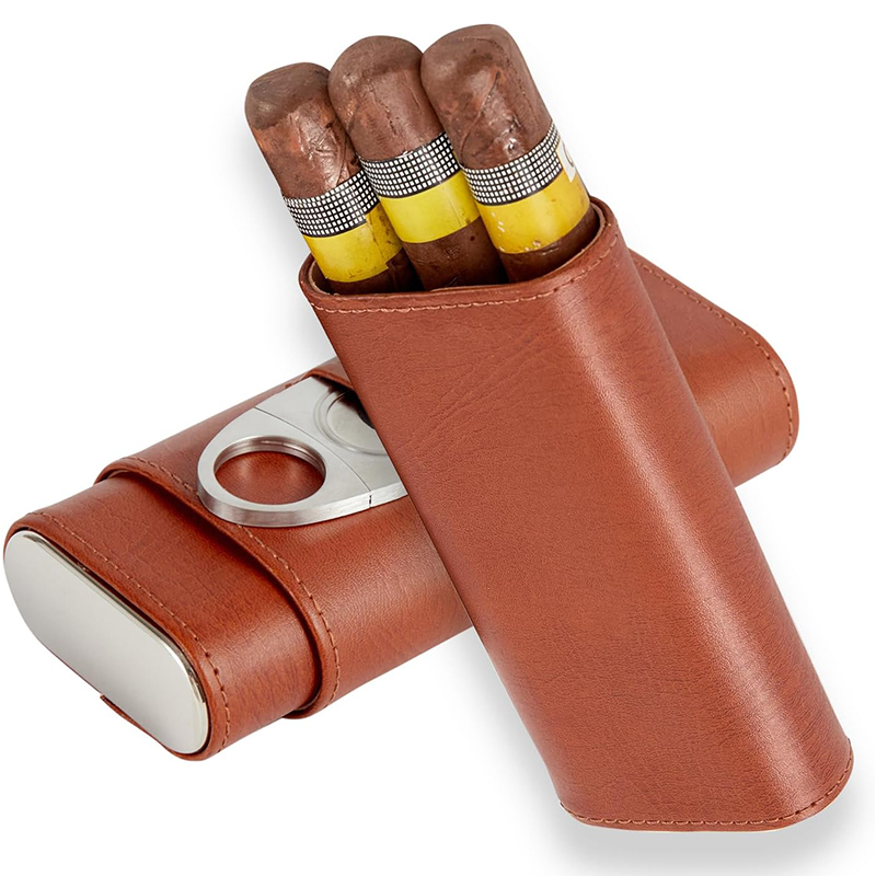Kit Humidor Cerutu Portabel, K - Premium Cigar Case ulasan dan harga