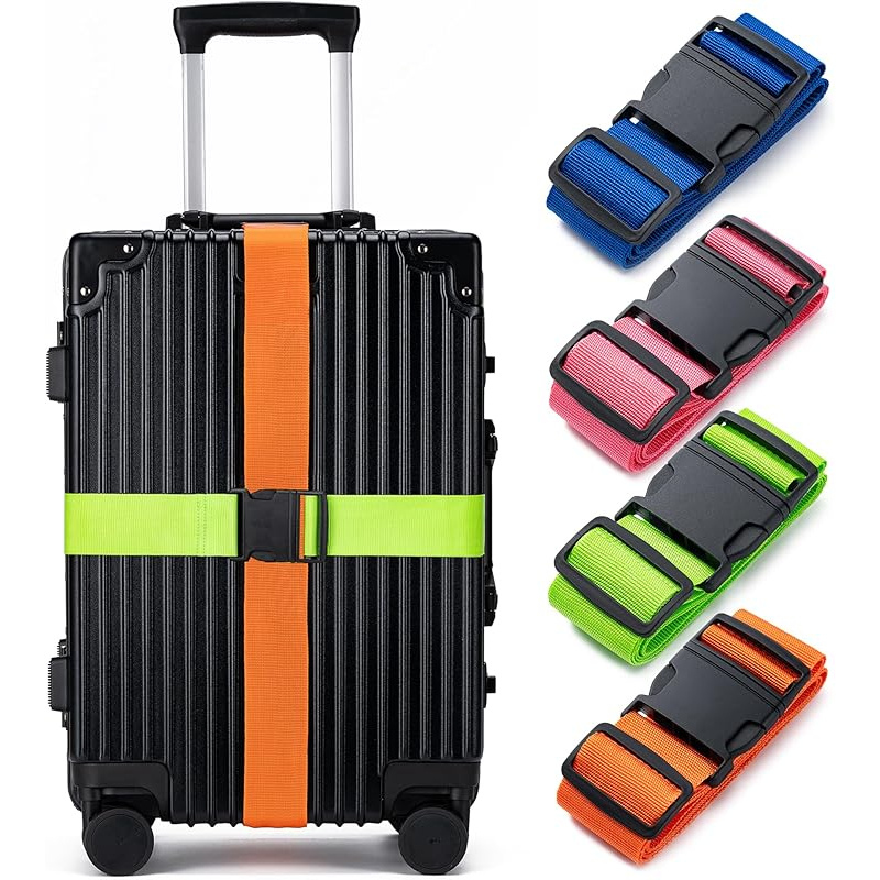 4 Set Tali Pengikat Bagasi, Ta - Travel Luggage Set ulasan dan harga
